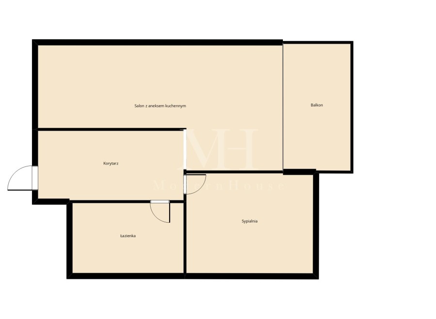 białostocki, Choroszcz, Porosły, Szumiących Traw, Nowoczesne 51 m² | Spokojna lokalizacja – Porosły