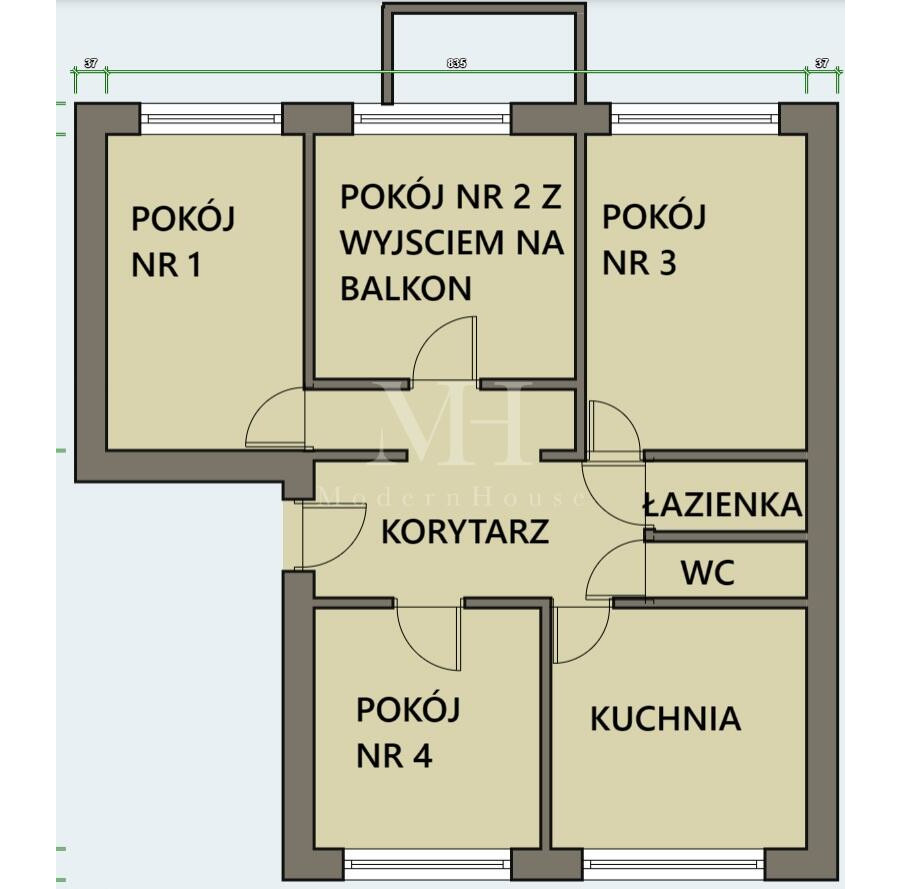 białostocki, Białystok, Białystok, Bohaterów Monte Cassino, Czteropokojowe mieszkanie z balkonem