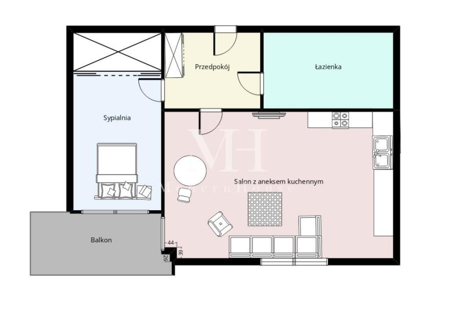 Warszawa, Ursynów, Filipiny Płaskowickiej, Mieszkanie + balkon i garaż podziemny, Ursynów!!