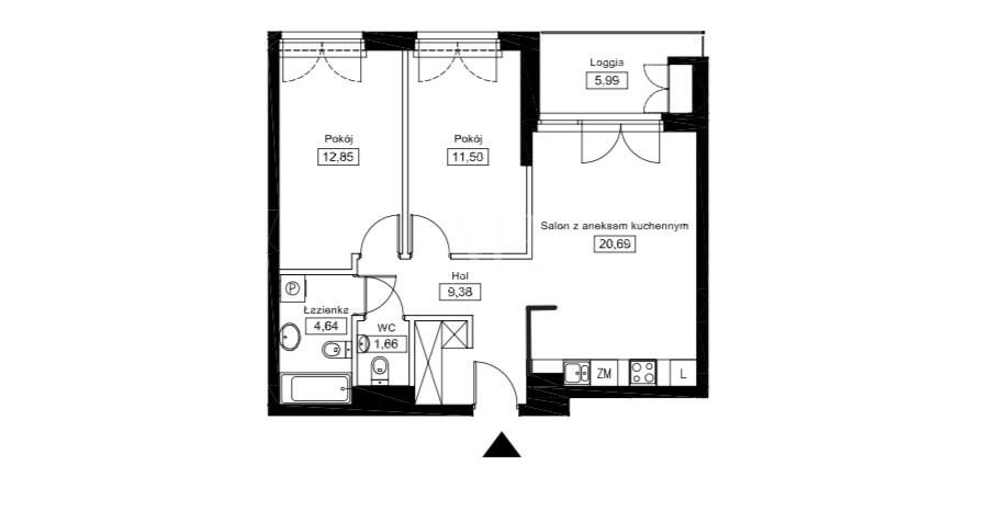 Warszawa, Warszawa, Warszawa, Ludwika Rydygiera, 3 pokojowe mieszkanie w apartamentowcu.