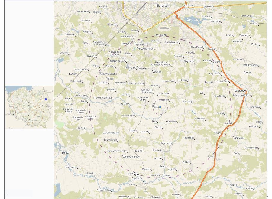 białostocki, Juchnowiec Kościelny, Wólka, Świetna działka z WZ gm. Juchnowiec Kościelny!!!