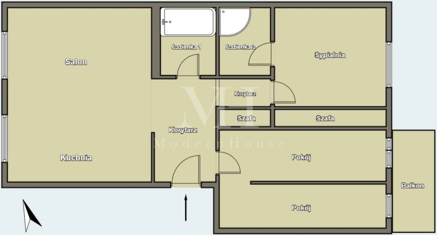 Białystok, Magnoliowa, 67m² - 4 pokoje | 2 piętro | 2 łazienki