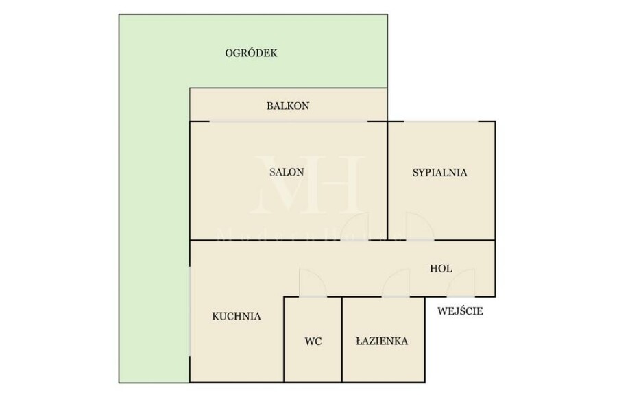 Białystok, Lniana, Przestronne 2-Pokojowe Mieszkanie | Duży Ogródek