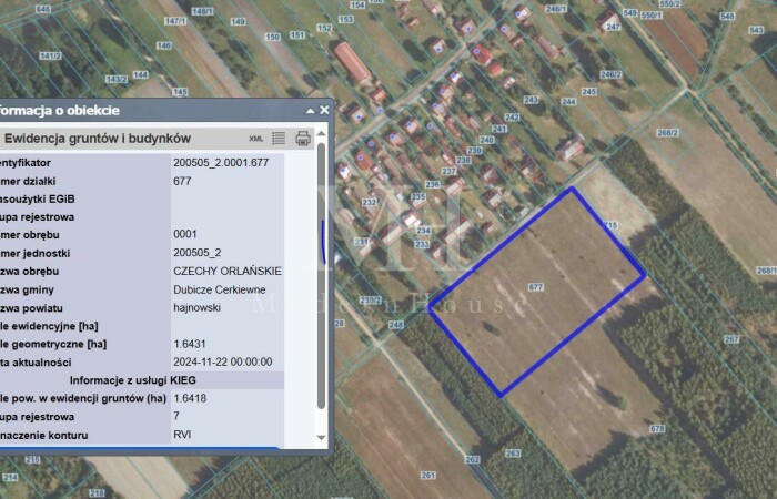 podlaskie, hajnowski, Działka rolno- leśna Czechy Orlańskie 5,4801ha