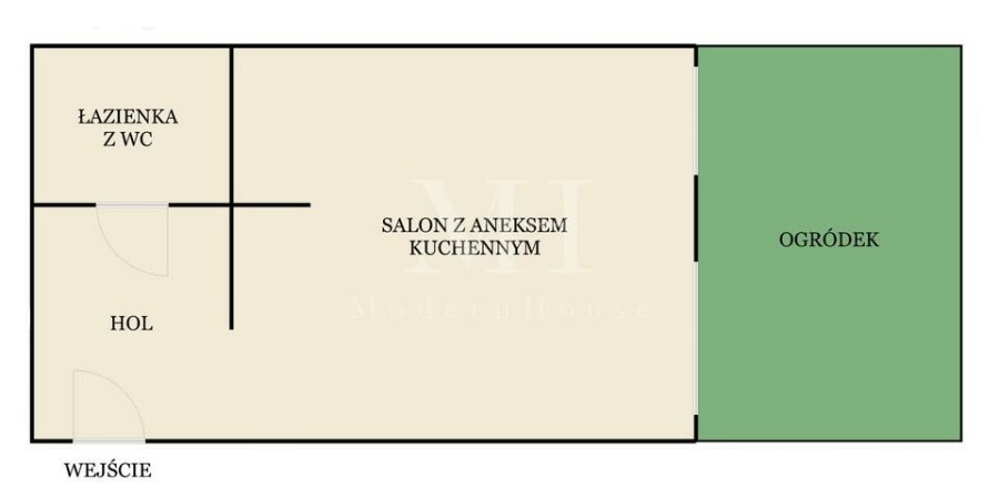 Białystok, Zawady, Oleńki, Kawalerka Typu Studio z Dużym Ogródkiem
