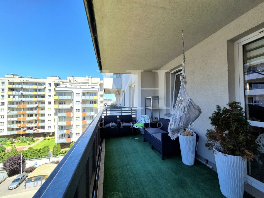 Białystok, Salon z aneksem + sypialnia przy al. Jana Pawła II