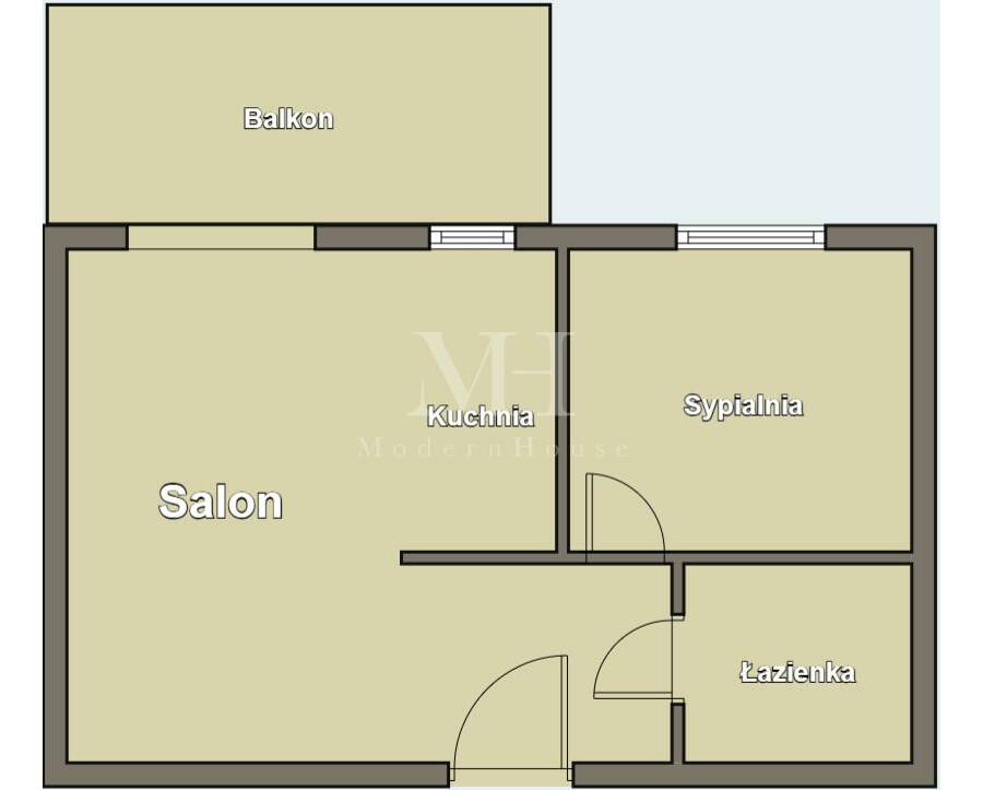 Białystok, Salon z aneksem + sypialnia przy al. Jana Pawła II