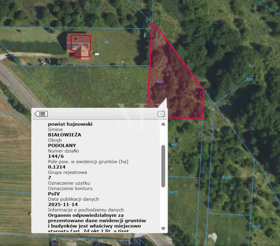 hajnowski, Białowieża, Białowieża, Graniczna, Działka w zielonych płucach Polski