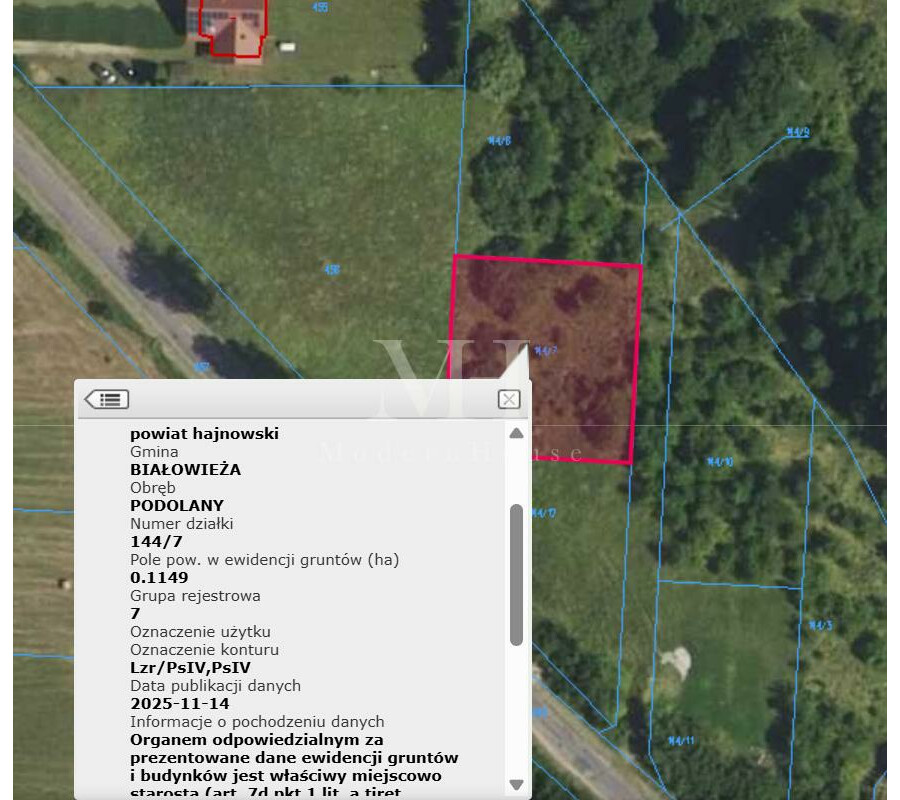 hajnowski, Białowieża, Białowieża, Graniczna, Działka w zielonych płucach Polski