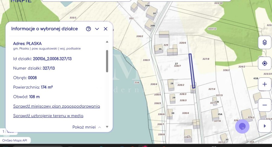 augustowski, Płaska, Płaska, Plażowa, Działka budowlana nad jeziorem Orle