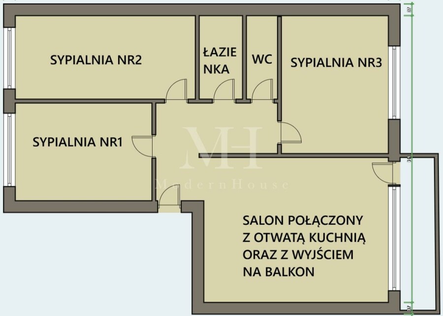 białostocki, Białystok, Białystok, al. Wincentego Witosa, Czteropokojowe mieszkanie po generalnym remoncie gotowe do wejścia