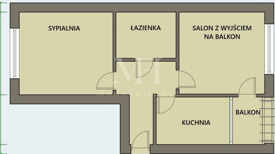 bielski, Bielsk Podlaski, Bielsk Podlaski, 11-go Listopada, Dwustronne mieszkanie z balkonem w centrum miasta