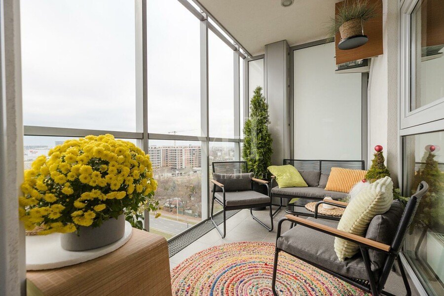 Warszawa, Zygmunta Słomińskiego, 3Pokoje 2Łazienki Widokowy Balkon Garaż  Basen Metro Arkadia PREMIUM