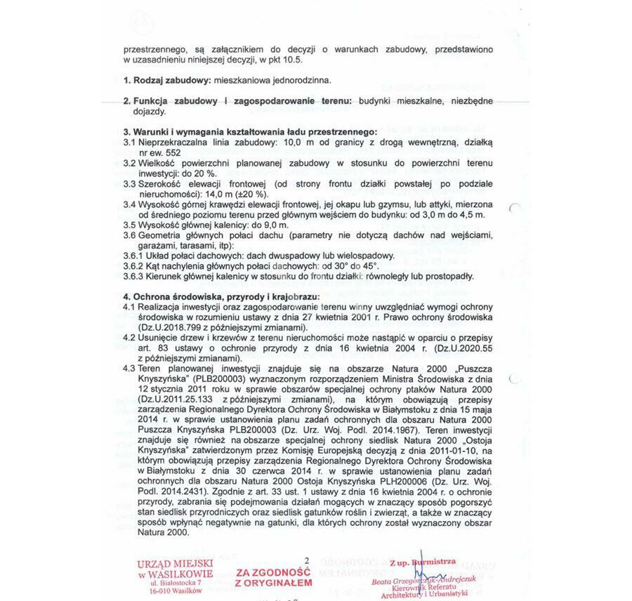białostocki, Wasilków, Woroszyły, Działka pod dom dla rodziny Woroszyły gm. Wasilków