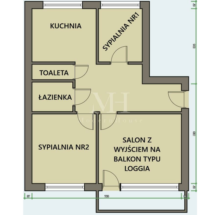 Białystok, Zielonogórska, 3 pokojowe mieszkanie z balkonem w bloku z cegły 1994r