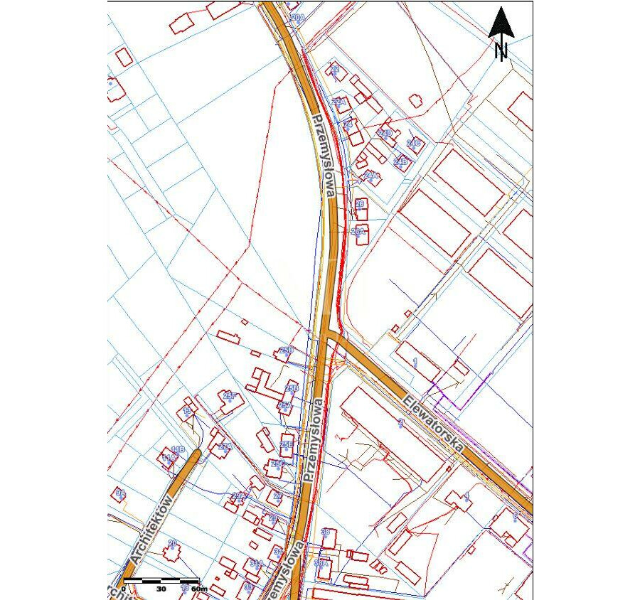 grajewski, Grajewo, Grajewo, Przemysłowa, Działka 12 domów 1,29 ha Grajewo Media 100 m frontu Duży potencjał