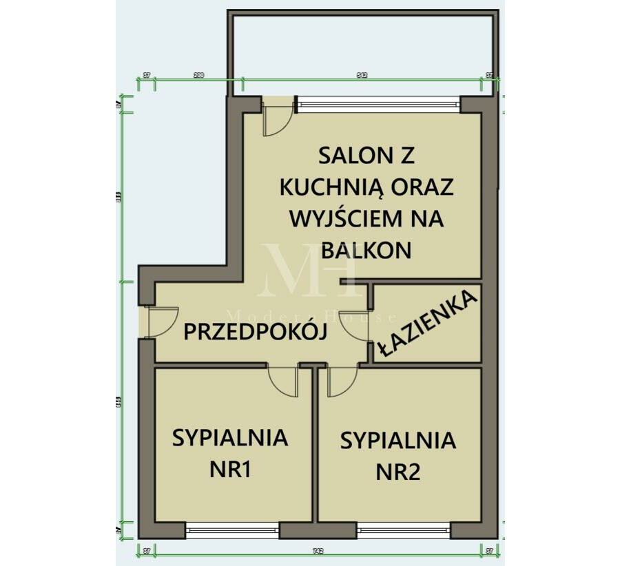 białostocki, Juchnowiec Kościelny, Kleosin, Kraszewskiego, Parter 50m2 2023r 2 sypialnie + salon z kuchnia i balkonem